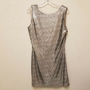 NEW WHITE HOUSE BLACK MARKET SEQUIN DRESS SIZE XL